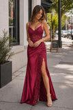 Sheath Black Long Appliques Prom Dress