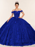 Ball Gown Organza Off The Shoulder Burgundy Quinceanera Dress