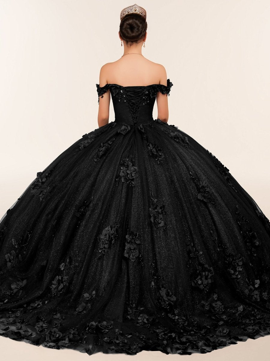 Ball Gown Organza Off The Shoulder Burgundy Quinceanera Dress
