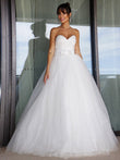 Ballkleid Tüll Schatz Bowknot Ärmellos Bodenlang Brautkleider Brautkleider