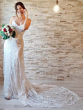 Vestidos de novia con escote tubo/columna, apliques de encaje, tirantes finos, sin mangas, cola de corte