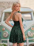 Royal Blue - One Shoulder A Line Sequins Homecoming Dresses With Feathers