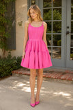 A-line Ruffled Lace-Up Homecoming Dress
