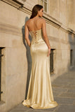 Fuchsia Beaded Strapless Applique Formal Dress with Slit