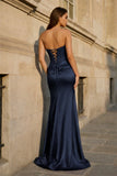 Fuchsia Beaded Strapless Applique Formal Dress with Slit