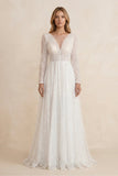 Bohemian A-Line Sparkly Sequined Luxury Wedding Dresses