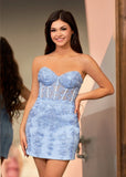 Tight Short Homecoming & Cocktail Dresses with Appliques