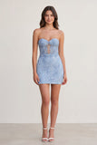Turquoise Bodycon Sweetheart Lace Short Tight Homecoming Dresses with Appliques