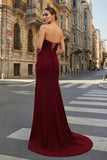 Sweetheart Black Mermaid Prom Dress with Bow