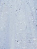 White - A Line Strapless Glitter Tulle Ruffled Homecoming Dresses with Bow