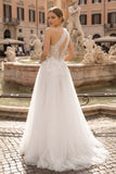 Light Yellow One Shoulder 3D Appliques Beading Long Prom Dress with Slit