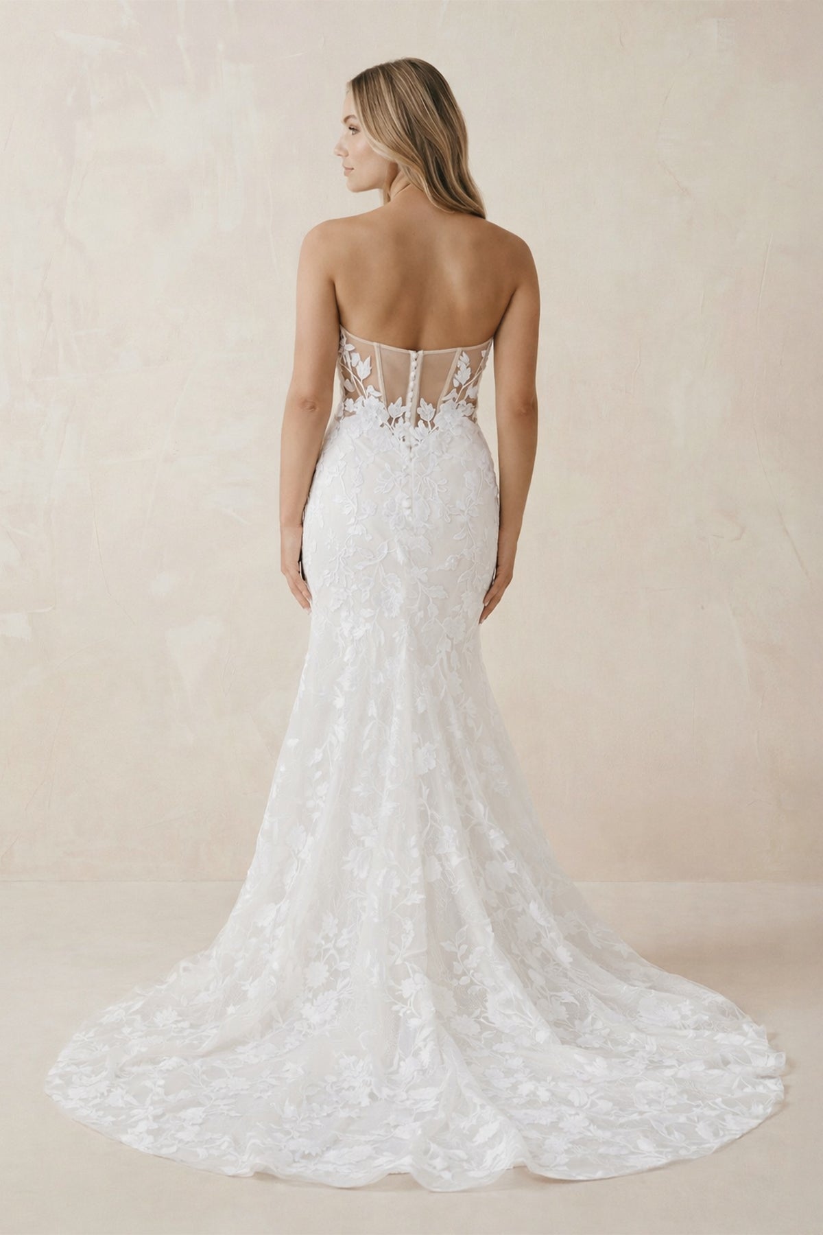 Mermaid Sweetheart Tulle Appliques Wedding Dresses with Sleeves