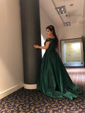 Ballkleid Spitze Satin Ärmellos Sweep/Pinsel Zug Off-the-Shoulder Kleider Prom Quinceanera Kleid Ballkleid