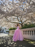 Vestido de fiesta de noche con escote corazón, organza, cuentas, largo hasta el suelo, sin mangas