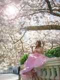 Vestido de fiesta de noche con escote corazón, organza, cuentas, largo hasta el suelo, sin mangas