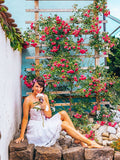Vestido de fiesta corto/mini sin mangas con apliques de encaje y tirantes finos de corte A/princesa para regreso a casa