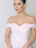 Vestido de cóctel de gasa corto/mini sin mangas con hombros descubiertos y corte princesa