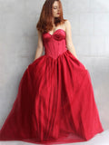 Vestido de fiesta sin mangas de tul con volantes, escote corazón, largo hasta el suelo, vestido de noche para graduación