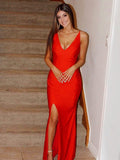 Vestido de fiesta de noche con escote en V fruncido, sin mangas y largo hasta el suelo