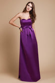 Sheath/Column Sweetheart Sleeveless Long Bowknot Satin Bridesmaid Dresses Evening Prom Dress