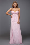 Vestido de noche de graduación de gasa largo sin mangas con escote en forma de corazón y pedrería
