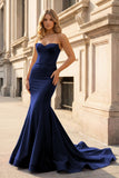 Sweetheart Mermaid Long Prom Dress with Slit