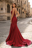 Spaghetti Straps Light Blue Appliques Mermaid Prom Dress