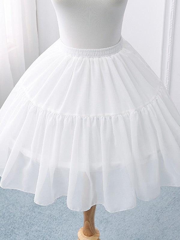 Chiffon Ball-Gown 1 Tier Short/Mini Wedding Petticoats