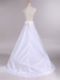 Nylon A-Line 1 Tier Sweep/Brush Train Wedding Petticoats
