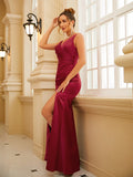 Sheath/Column Charmeuse Ruched V-neck Sleeveless Floor-Length Dresses Prom Evening Dress