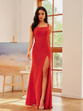 Sheath/Column Jersey Straps Sleeveless Floor-Length Dresses Prom Evening Dress