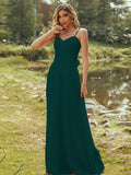 A-Line/Princess Chiffon Sash/Ribbon/Belt Sweetheart Sleeveless Floor-Length Bridesmaid Dresses Evening Dress