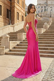 Sheath Strapless Sweetheart Long Prom Dress with Slit