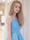 A-Linie/Princess-Linie Träger Ärmellos Satin Rüschen Kurz/Mini Kleider Ballkleid Homecoming Kleid Cocktail Ballkleider