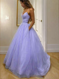 A-Linie/Princess-Linie Rüschen Spaghettiträger Ärmellos Sweep/Pinsel zug Kleider Ball-/Abendkleid