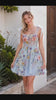 A-Line Lilac Short Homecoming Dress with 3D Flowers