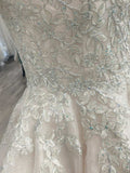 Lace White Appliques A-Line Short Wedding Dress