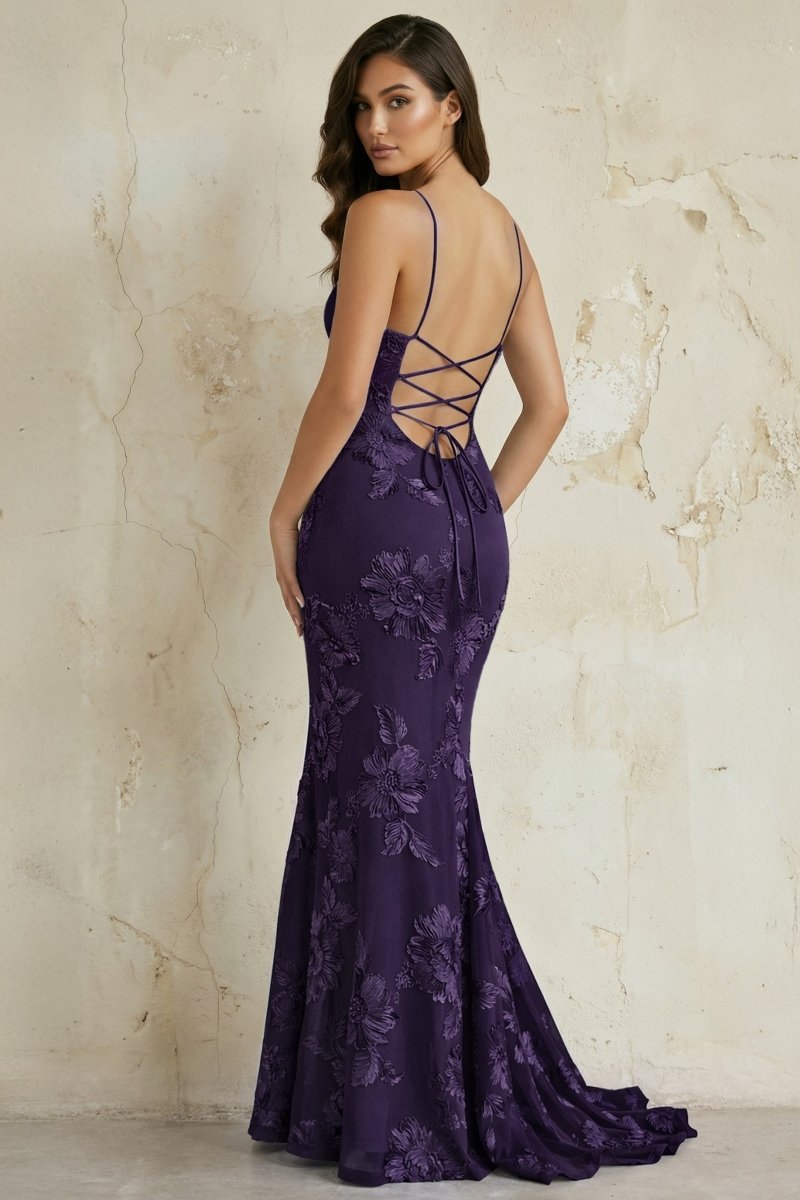 Sky Blue Spaghetti Straps Mermaid Tulle Long Prom Dresses With Appliques