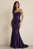 Sky Blue Spaghetti Straps Mermaid Tulle Long Prom Dresses With Appliques