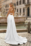 Yellow Mermaid Halter Satin Prom Dresses With Tail Evening Dress