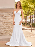 Yellow Mermaid Halter Satin Prom Dresses With Tail Evening Dress