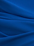 Royal Blue Sheath Scoop Neck Short Homecoming Dresses With Train