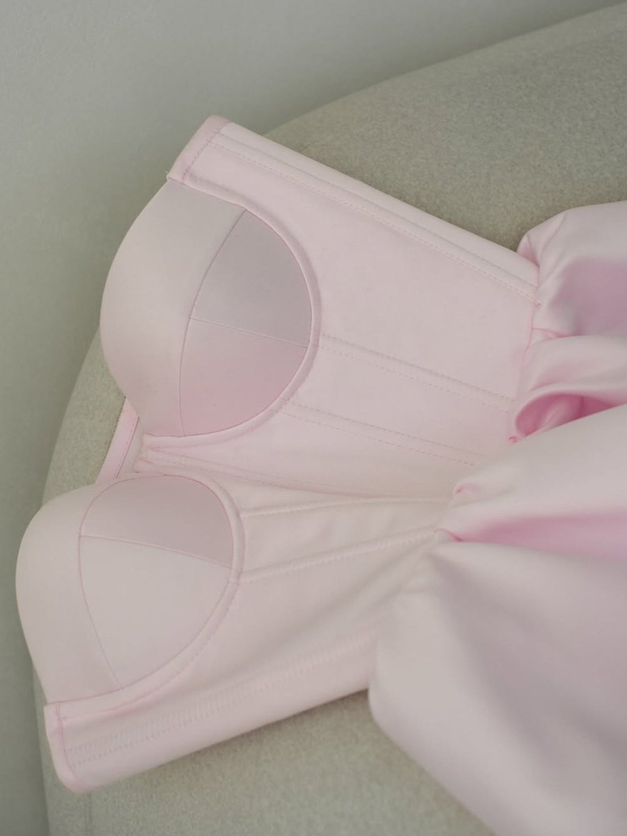 Pink A Line Sweetheart Satin Ruffles Short Homecoming Dress