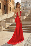 Sheath Strapless Sweetheart Long Prom Dress with Slit