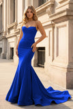 Sweetheart Mermaid Long Prom Dress with Slit