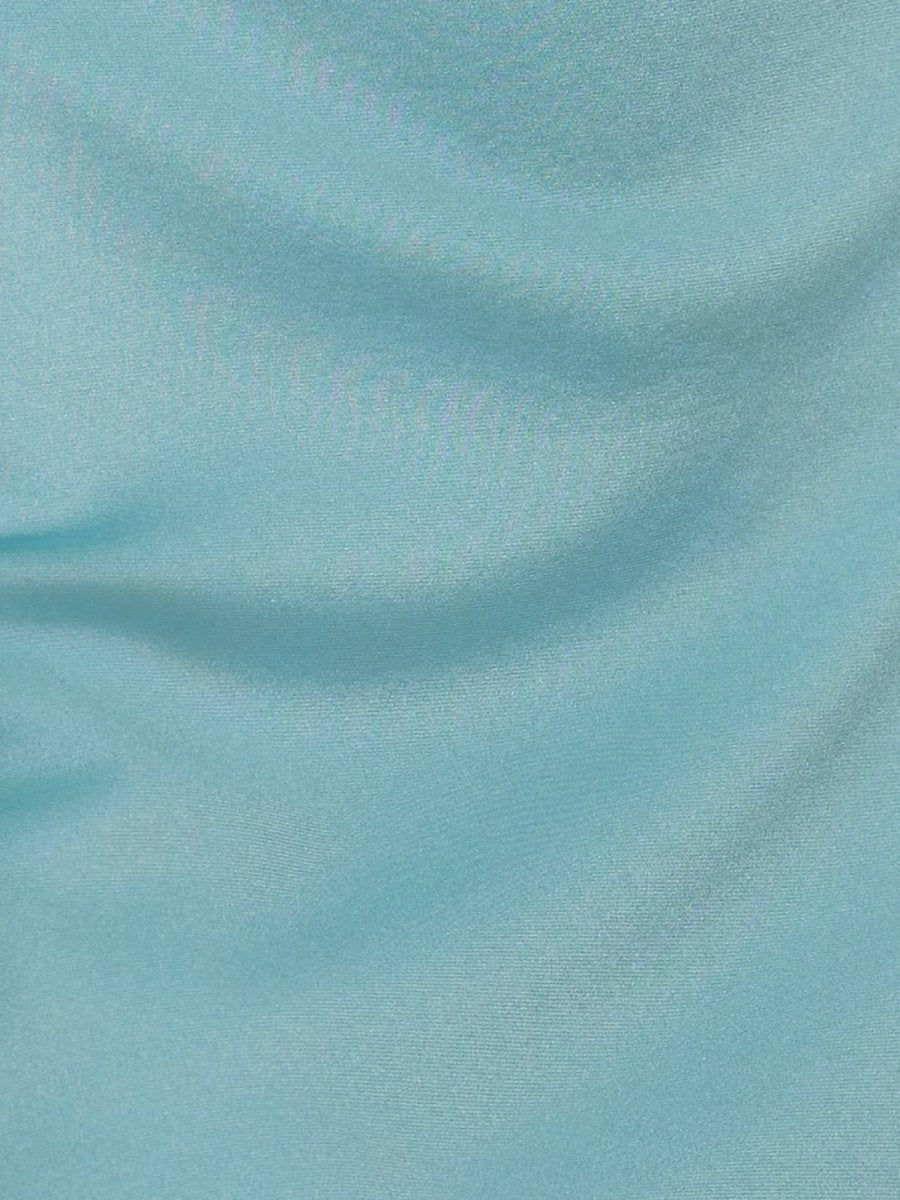 Turquoise - Bodycon Off the Shoulder Satin Short Homecoming Dresses