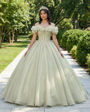 Lavender A-Line Off Shoulder Long Prom Dresses Purple Dress