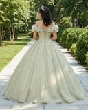 Lavender A-Line Off Shoulder Long Prom Dresses Purple Dress