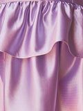 Lavender - Strapless A-line Ruffle Short Homecoming Dress