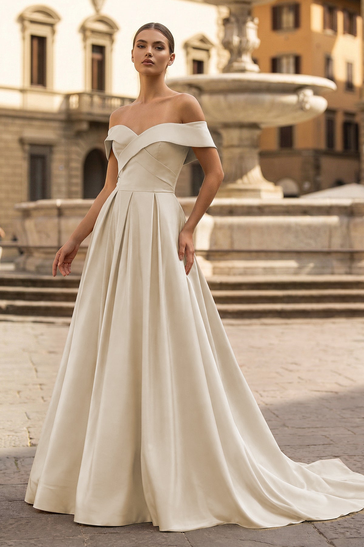 A-Line Prom Dresses Celebrity Style Dress Christmas Sleeveless Off The Shoulder Satin with Slit